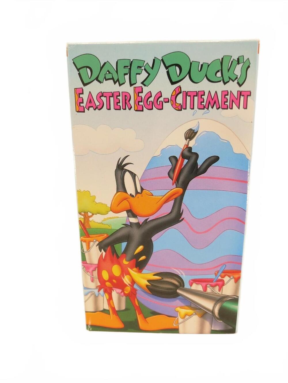 Vintage Looney Tunes Daffy Ducks Easter Egg-Citement VHS 1992